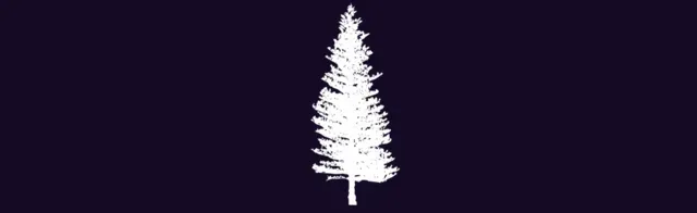 Tree silhouette  6 — 35 Tree Stamps brush preview