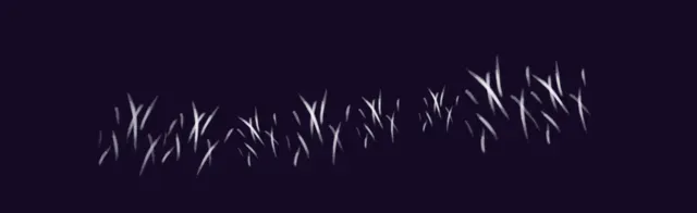 Short Messy Grass 2 — Grass & Fields Brush Pack brush preview