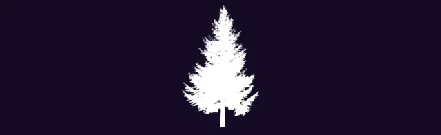 Tree silhouette  9 — 35 Tree Stamps brush preview