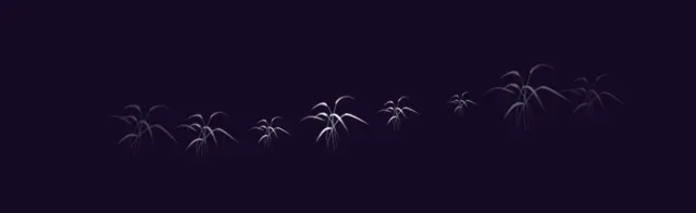 Curved Dimensional Grass 1 — Grass & Fields Brush Pack brush preview