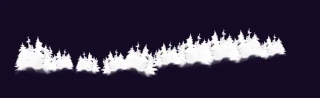 tree line — Foliage & Grass Brushset brush preview