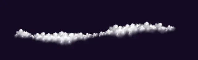 Textured Fluffy Clouds — Cloud Brush Pack brush preview