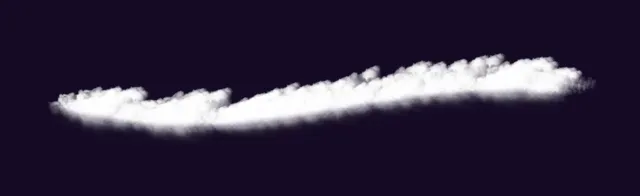 Angled Fluffy Clouds — Cloud Brush Pack brush preview