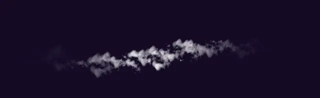 Scattered Watercolor Cloud — Cloud Brush Pack brush preview