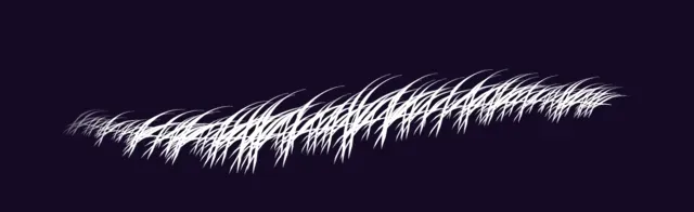 Right Leaning Grass — Grass & Fields Brush Pack brush preview