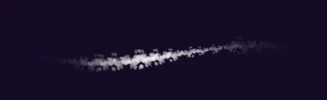 Scattered Watercolor Clouds — Cloud Brush Pack brush preview