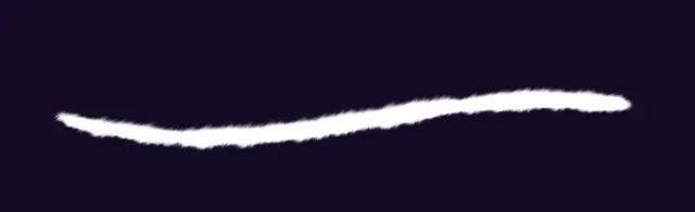 Hazy Windswept Grass - Right — Grass & Fields Brush Pack brush preview