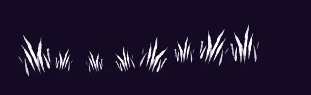 Grass blades — Foliage & Grass Brushset brush preview