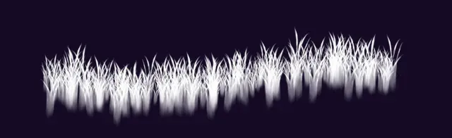 long straight grass — Foliage & Grass Brushset brush preview