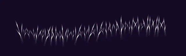 long grass scattered — Foliage & Grass Brushset brush preview
