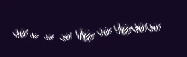 Grass front 1 (shadow areas) — Foliage & Grass Brushset brush preview