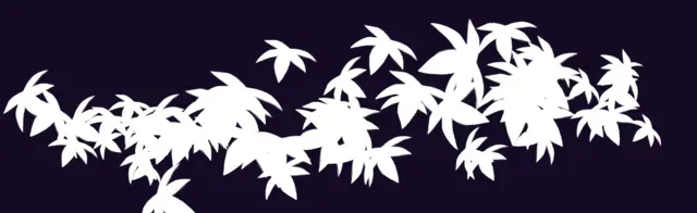 star shaped leaf bush blockin — Foliage & Grass Brushset brush preview
