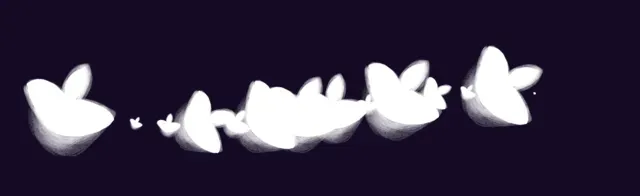 closer tree block in - color jitter — Foliage & Grass Brushset brush preview