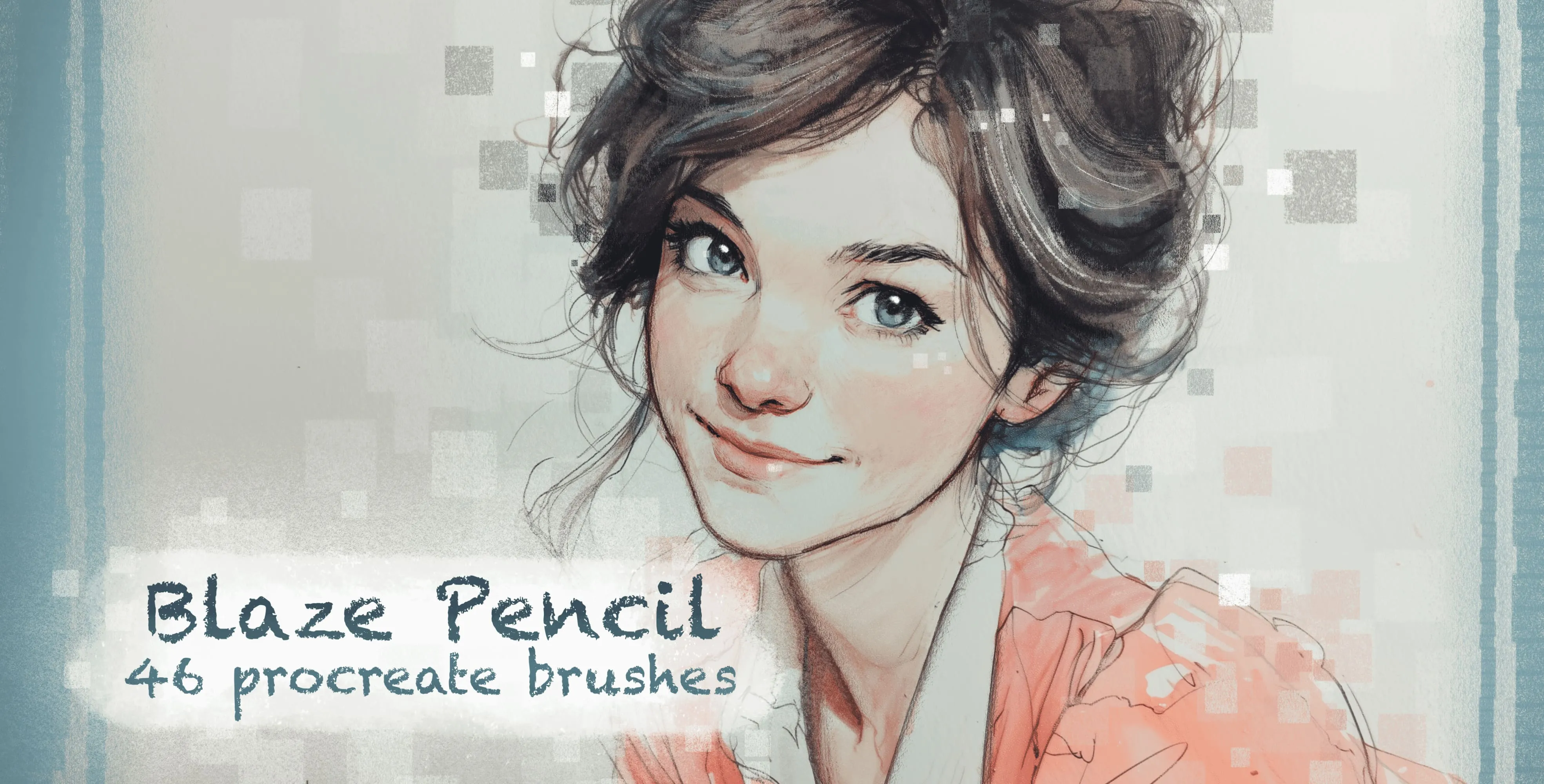 Blaze Pencil Procreate brush set cover
