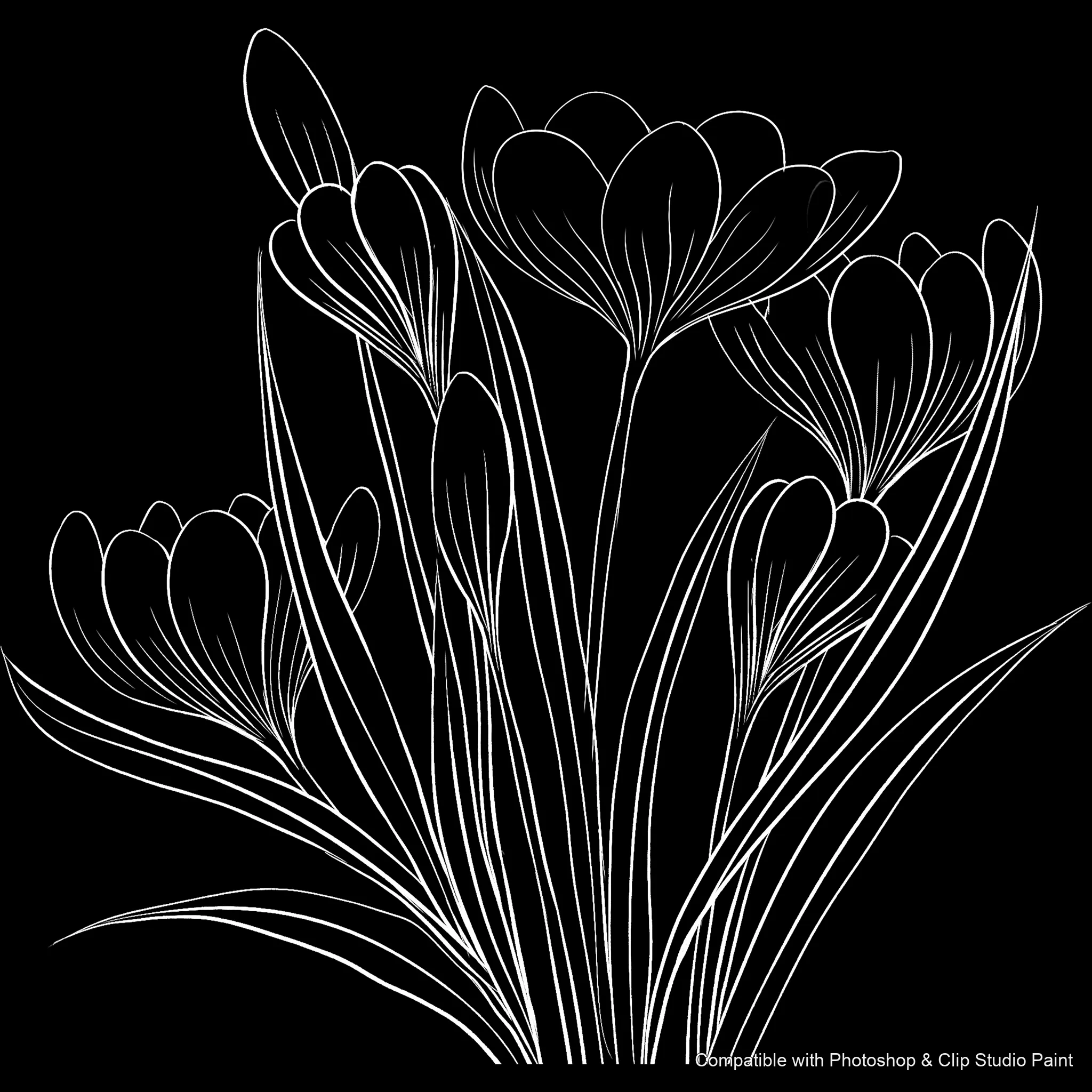 Bloom Craft brush 20 of 40 — Photoshop & Clip Studio Paint .abr preview
