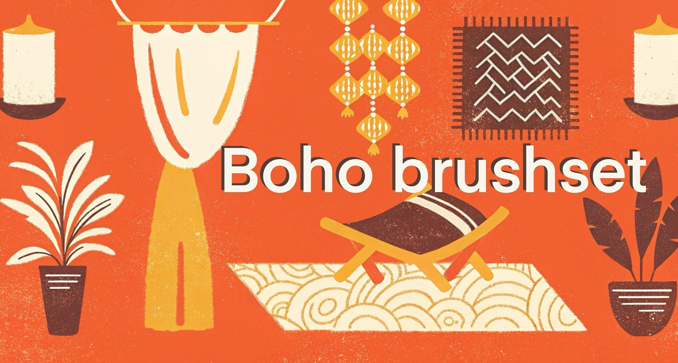 Boho Brushes Procreate brush set cover