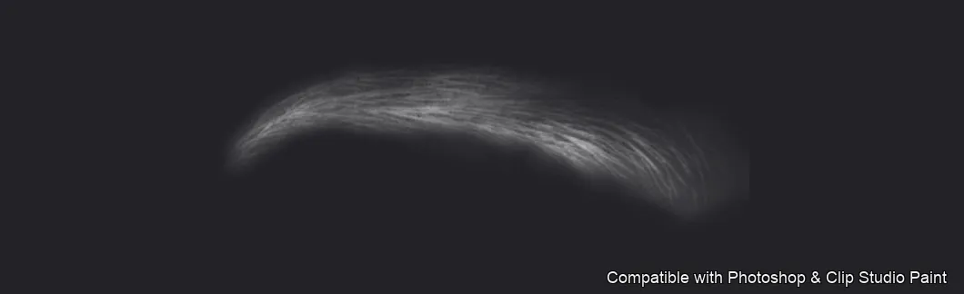 Brow Crafter brush 3 of 28 — Photoshop & Clip Studio Paint .abr preview