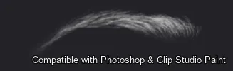 Brow Crafter brush 4 of 28 — Photoshop & Clip Studio Paint .abr preview