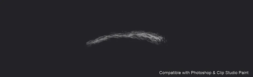 Brow Crafter brush 6 of 28 — Photoshop & Clip Studio Paint .abr preview