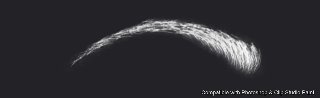 Brow Crafter brush 7 of 28 — Photoshop & Clip Studio Paint .abr preview