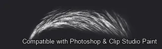 Brow Crafter brush 10 of 28 — Photoshop & Clip Studio Paint .abr preview