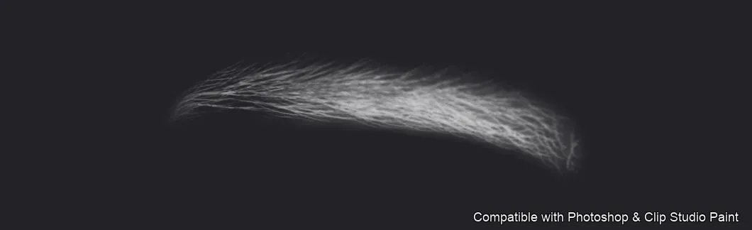 Brow Crafter brush 11 of 28 — Photoshop & Clip Studio Paint .abr preview