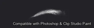 Brow Crafter brush 13 of 28 — Photoshop & Clip Studio Paint .abr preview