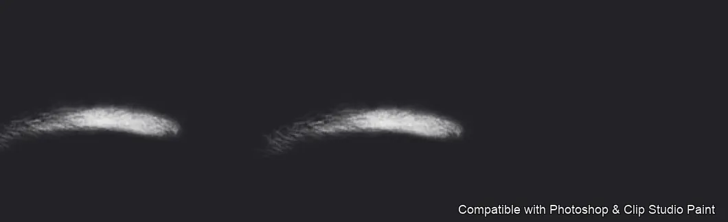 Brow Crafter brush 20 of 28 — Photoshop & Clip Studio Paint .abr preview