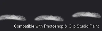 Brow Crafter brush 21 of 28 — Photoshop & Clip Studio Paint .abr preview