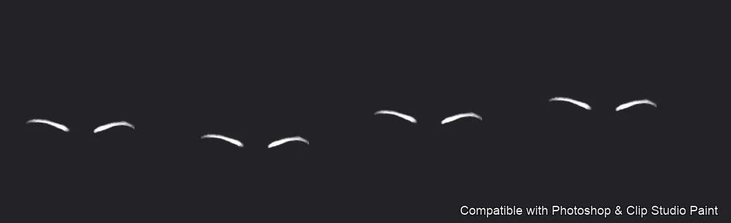 Brow Crafter brush 24 of 28 — Photoshop & Clip Studio Paint .abr preview