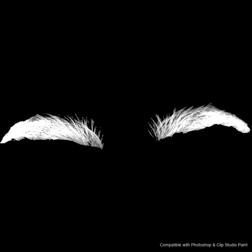 Brow Crafter brush 25 of 28 — Photoshop & Clip Studio Paint .abr preview