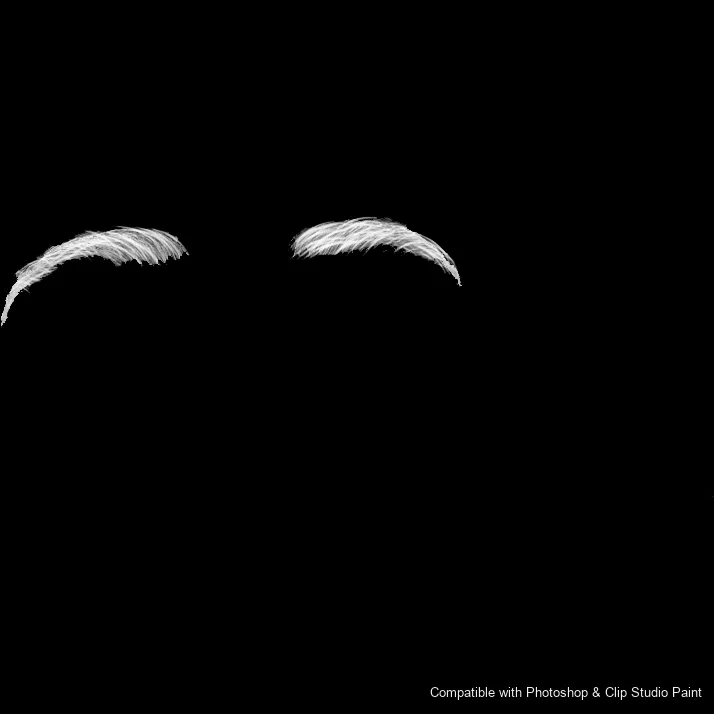 Brow Crafter brush 28 of 28 — Photoshop & Clip Studio Paint .abr preview
