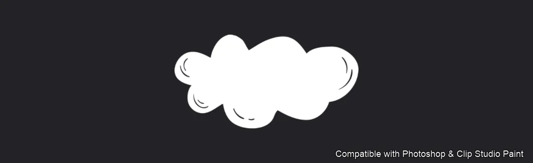 Bubble Talk brush 16 of 60 — Photoshop & Clip Studio Paint .abr preview