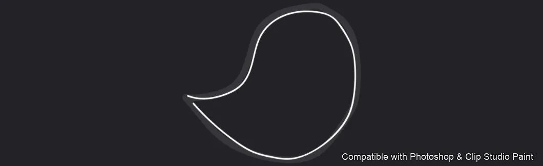 Bubble Talk brush 48 of 60 — Photoshop & Clip Studio Paint .abr preview