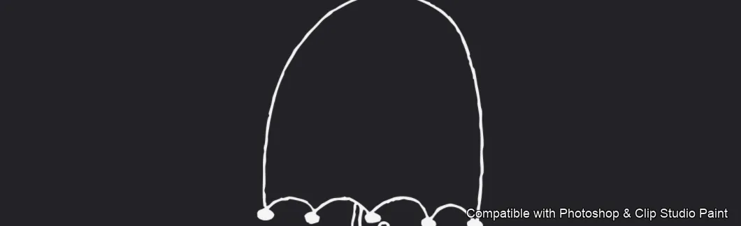 Bubble Talk brush 54 of 60 — Photoshop & Clip Studio Paint .abr preview