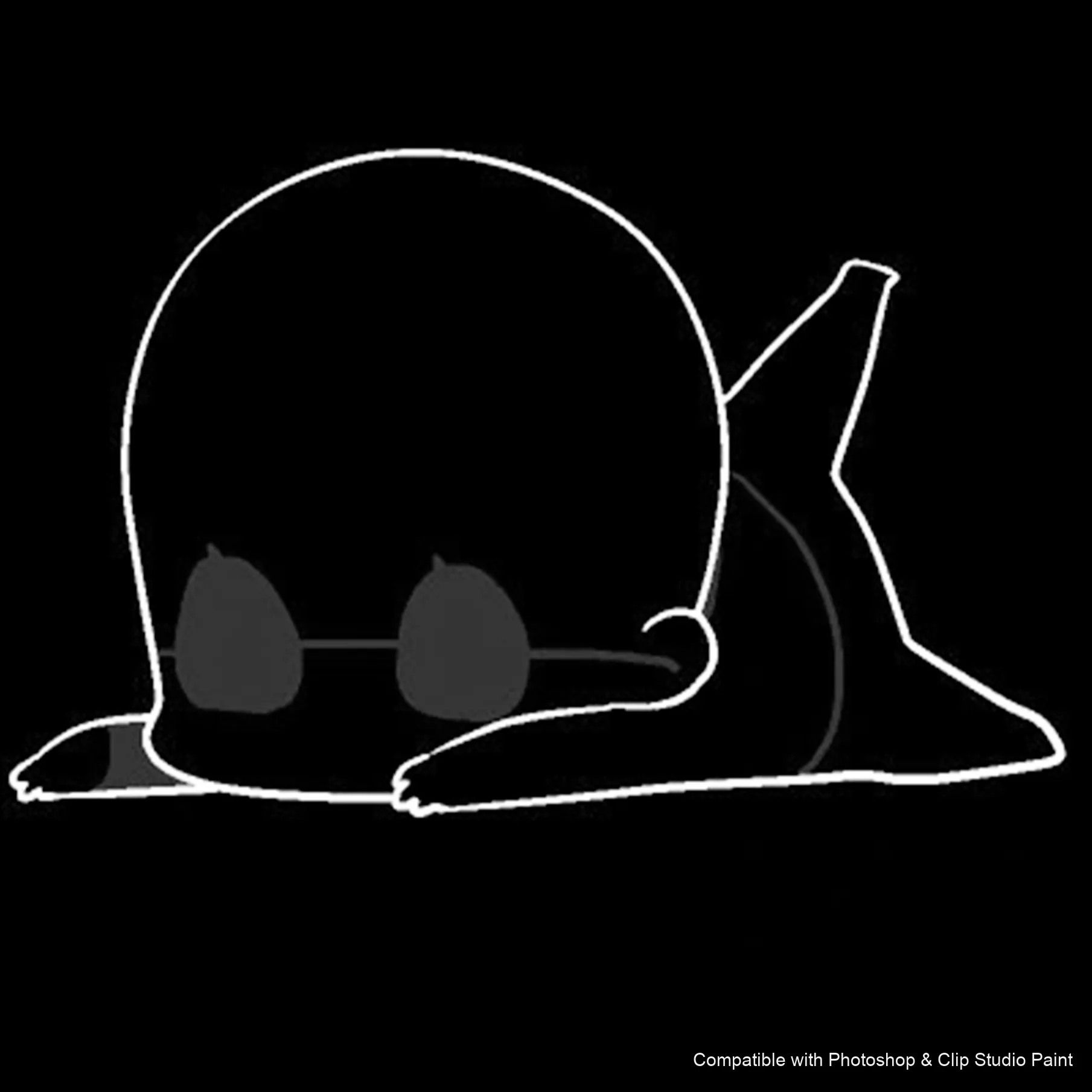 Chibi Pose Lab brush 21 of 54 — Photoshop & Clip Studio Paint .abr preview
