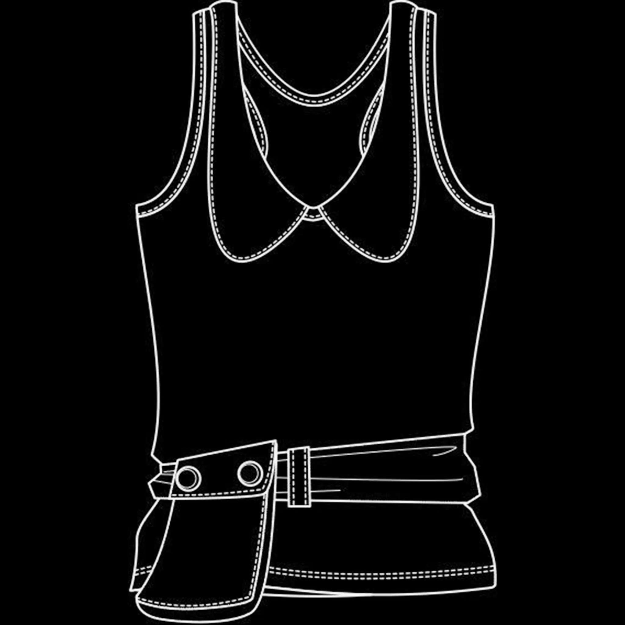 Clothing Line 2 brush 20 of 60 — Procreate stamp preview