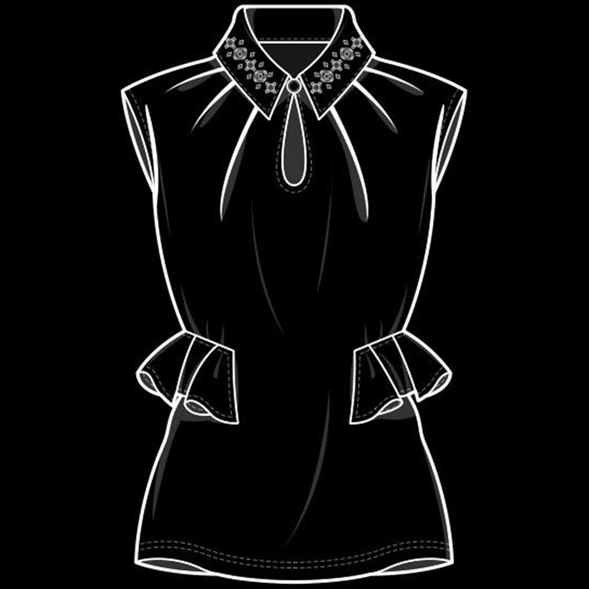 Clothing Line 2 brush 21 of 60 — Procreate stamp preview