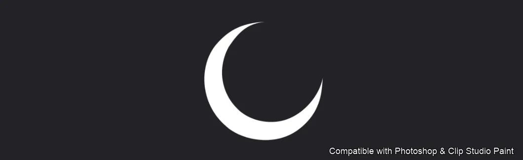 Cosmic Moon brush 3 of 20 — Photoshop & Clip Studio Paint .abr preview