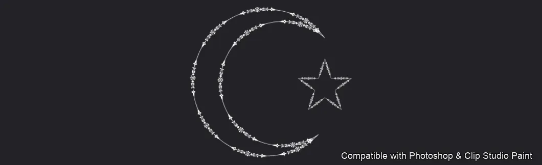 Cosmic Moon brush 5 of 20 — Photoshop & Clip Studio Paint .abr preview
