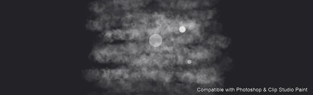 Cosmic Moon brush 13 of 20 — Photoshop & Clip Studio Paint .abr preview