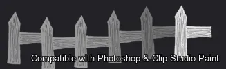 Countryside Kit brush 1 of 56 — Photoshop & Clip Studio Paint .abr preview
