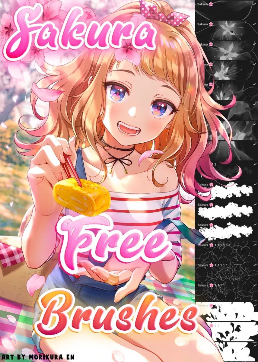 Free Sakura Brush Pack — cover by Attki