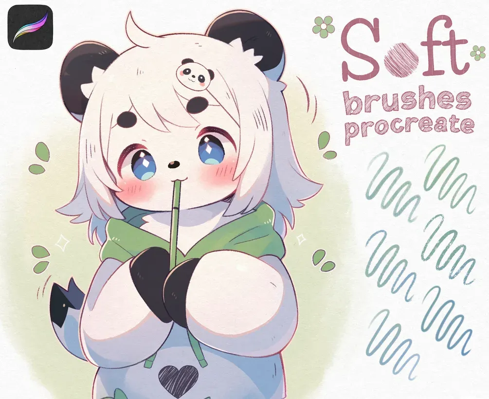 Free Soft Sketch Brush Set — cover by Di