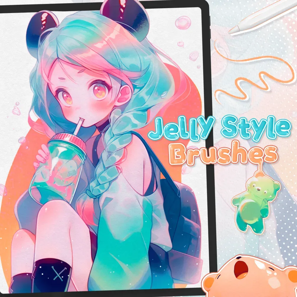 Free Jelly Style Brushes — cover by Di