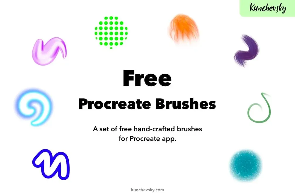 Free Procreate Brushes by Kunchevsky — cover by Alex Kunchevsky