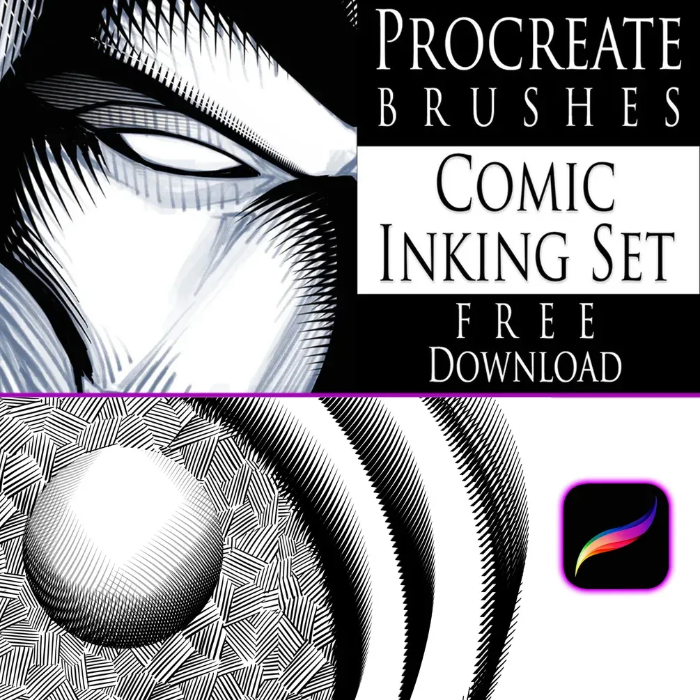 Comic Inking Set — cover by Robert A. Marzullo