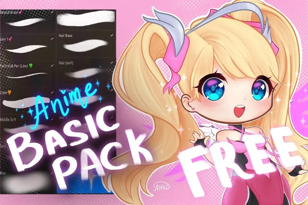 FREE Anime Brushset — cover by ~Attki~