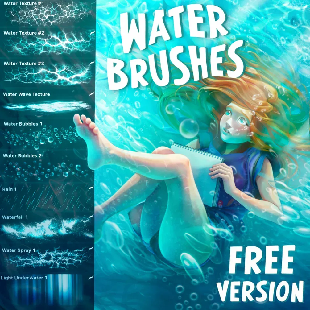 Free Water Brush Set — cover by Di