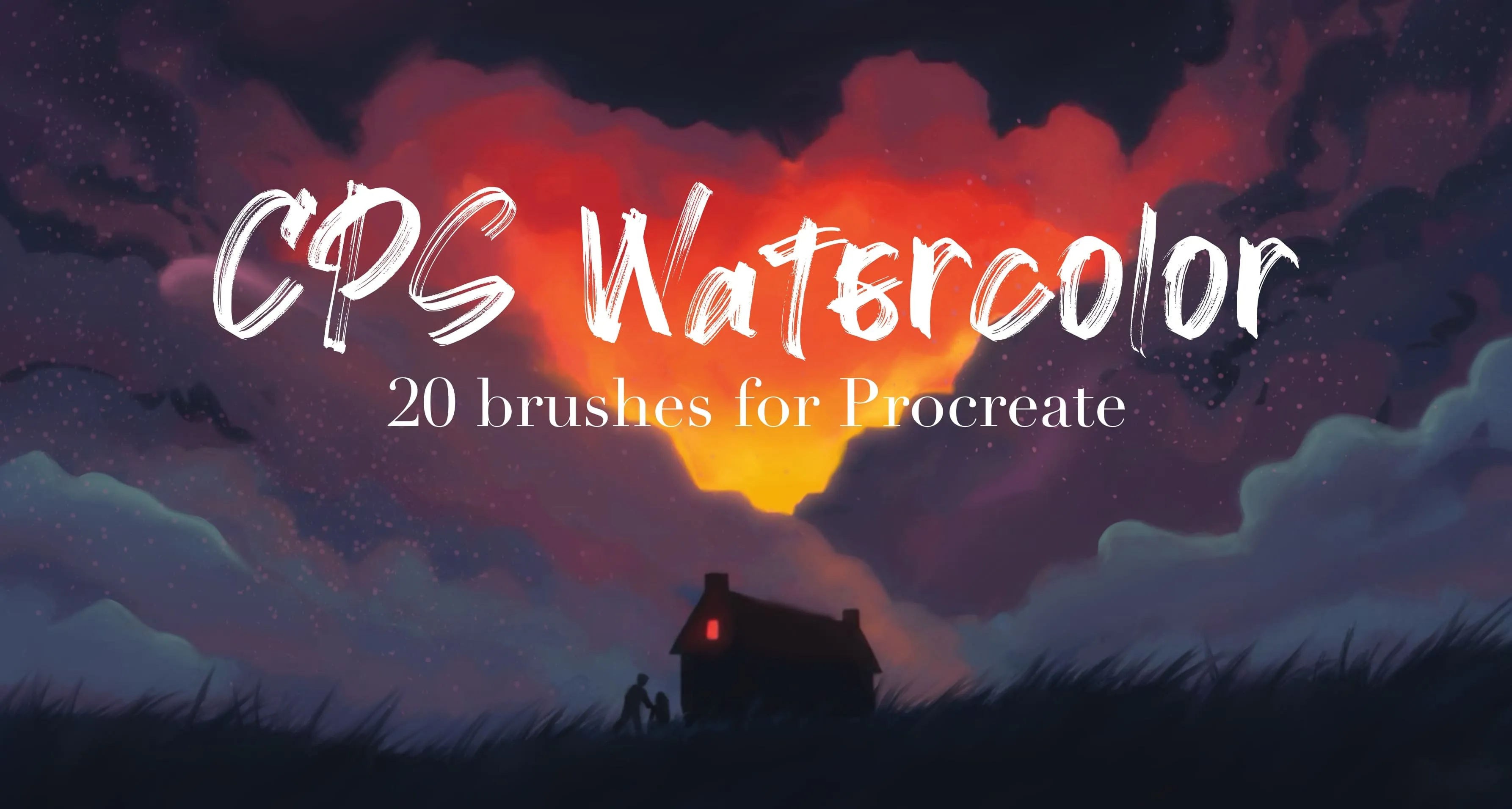 CPS Watercolor Procreate brush set cover